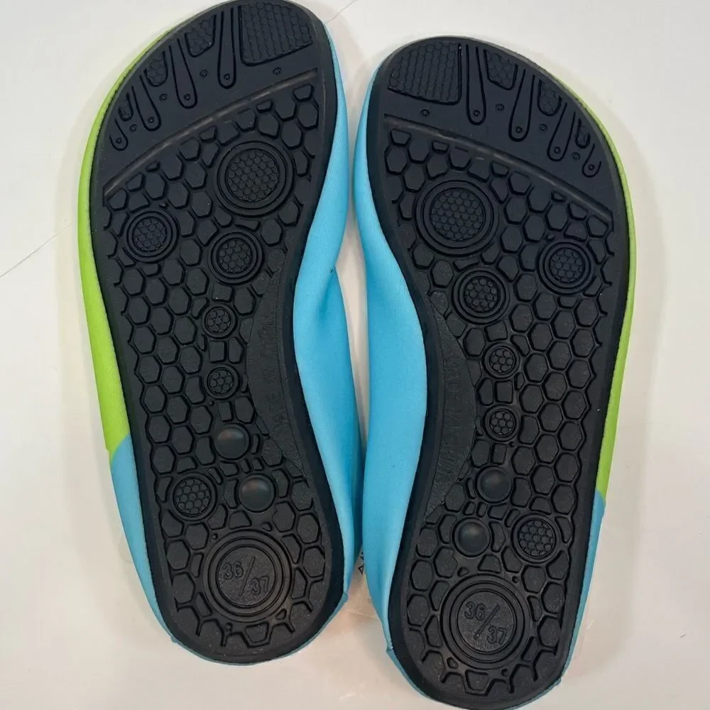 🔥4/$25 Water Shoes Kids 4Y/5Y, Blue Green NWT